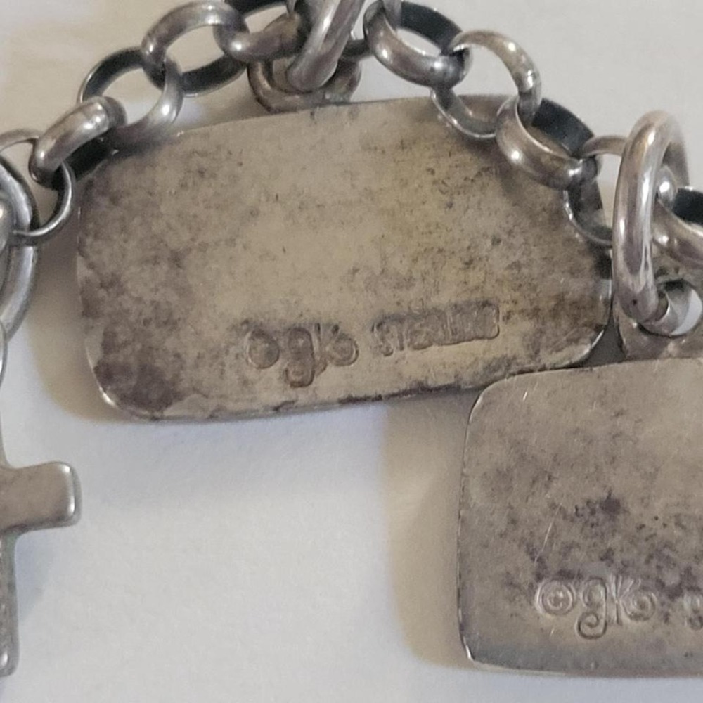 whimsigoth 925 sterling silver faith charm necklace toggle - Picture 5 of 7